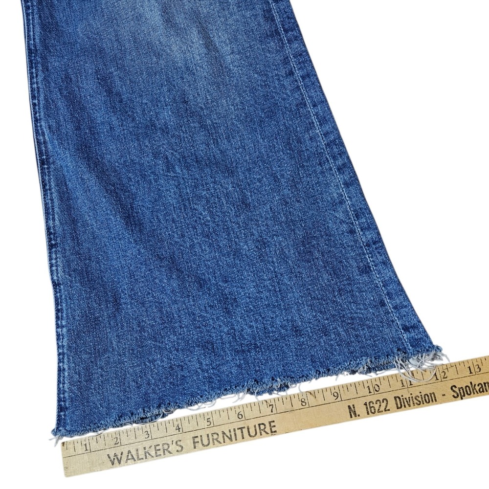 MOTHER Superior Denim Size 30 Blue "The Doozy Fray "Heads or Tails" USA Made - Picture 5 of 16